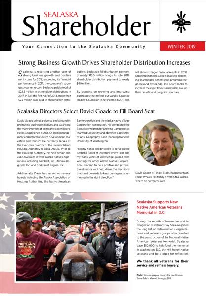 2019 Q1 Shareholder Newsletter